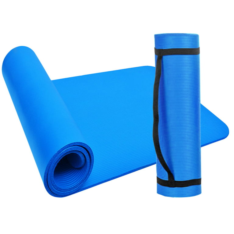 10mm Thick Yoga Mat Non-Slip Exercise Mat Pad with Carrying Strap and Mesh 